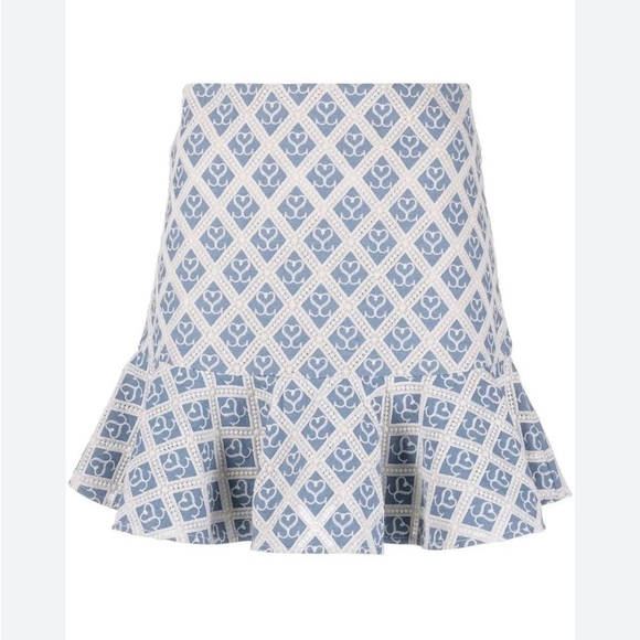 SANDRO Luxury Designer Fluted Hem Mini Skirt size 38 EU / US size 6 - Picture 1 of 12